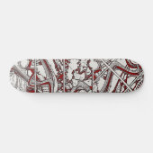 Abstrakte Straßenkunst Skateboardplattform Skateboard (Horizontal)
