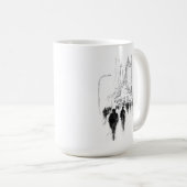 Abstrakte Straßenlandschaft Kaffeetasse (VorderseiteRechts)