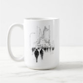 Abstrakte Straßenlandschaft Kaffeetasse (Links)