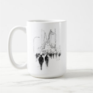 Abstrakte Straßenlandschaft Kaffeetasse