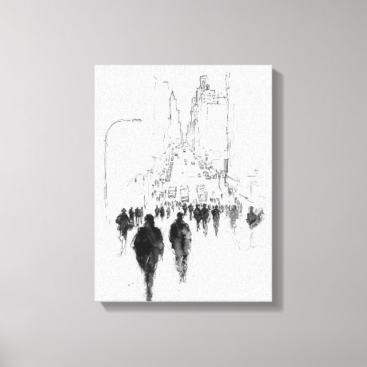 Abstrakte Straßenlandschaft Leinwanddruck (Vorderseite)