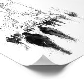 Abstrakte Straßenlandschaft Poster (Ecke)