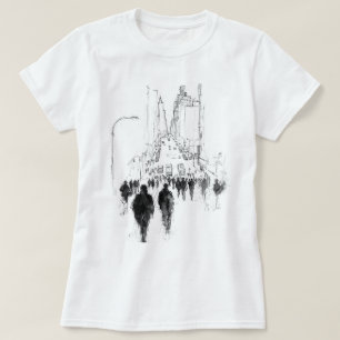 Abstrakte Straßenlandschaft T-Shirt