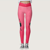 Abstrakte StraußenLeggings Leggings (Vorderseite)