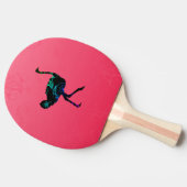 Abstrakte Straußenpingpongpaddel Tischtennis Schläger (Seitenansicht)