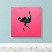 Abstrakte Straußenwolken Leinwanddruck (Insitu (Holzboden))