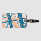 Abstrakte Streifen am Strand Gepäckmarke Gepäckanhänger (Vorderseite (Horizontal))