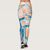 Abstrakte Streifen am Strand Sommergeometrische Le Leggings (Rückseite)