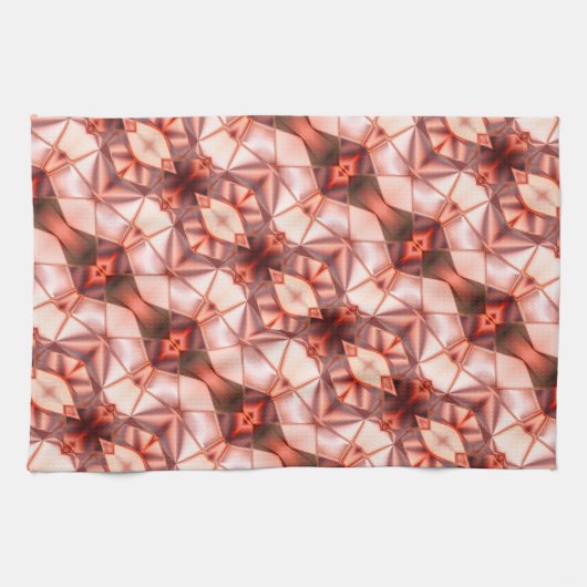 Abstrakte Streifen aus seidener Rapport in rosa We Geschirrtuch (Horizontal)