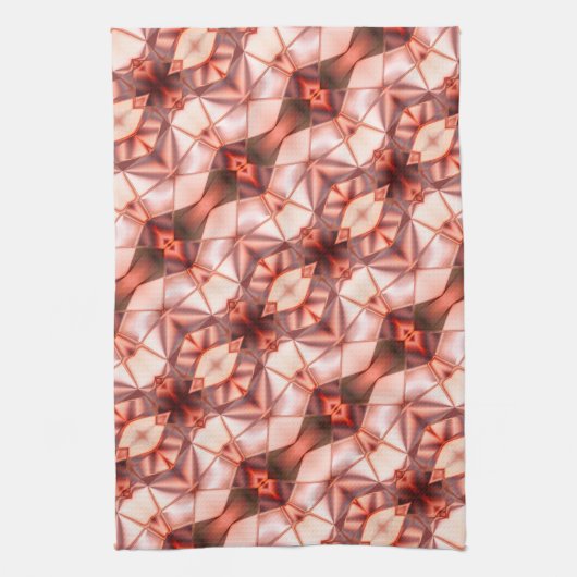 Abstrakte Streifen aus seidener Rapport in rosa We Geschirrtuch (Vertikal)