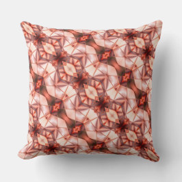 Abstrakte Streifen aus seidener Rapport in rosa We Kissen