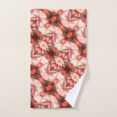 Abstrakte Streifen aus Seidenform in rosa Badhandtuch Set (Handtuch)