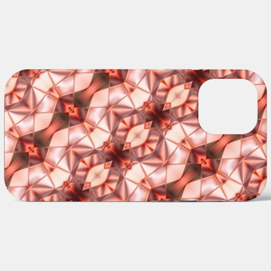 Abstrakte Streifen aus Seidenform in rosa Case-Mate iPhone Hülle (Rückseite (Horizontal))