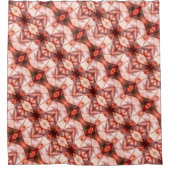 Abstrakte Streifen aus Seidenform in rosa Duschvorhang (Vorderseite)