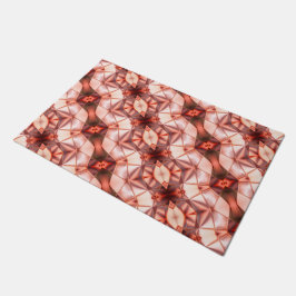 Abstrakte Streifen aus Seidenform in rosa Fußmatte