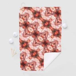 Abstrakte Streifen aus Seidenform in rosa Golfhandtuch