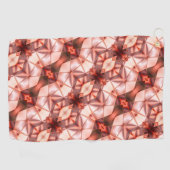 Abstrakte Streifen aus Seidenform in rosa Golfhandtuch (Horizontal)