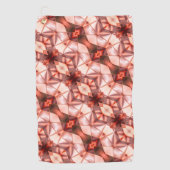 Abstrakte Streifen aus Seidenform in rosa Golfhandtuch (Vorderseite)