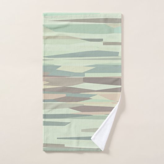 abstrakte Streifen Badhandtuch Set (Handtuch)