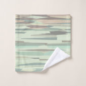 abstrakte Streifen Badhandtuch Set (Waschlappen)