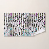 Abstrakte Streifen Badhandtuch Set (Handtuch)