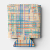 Abstrakte Streifen, bunt ethnische Grasmatte. Dosenkühler (Rückseite)