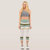abstrakte Streifen Capri Leggings (Vorderseite)