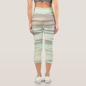abstrakte Streifen Capri Leggings (Rückseite)