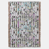 Abstrakte Streifen Decke (Vorderseite Vertikal)