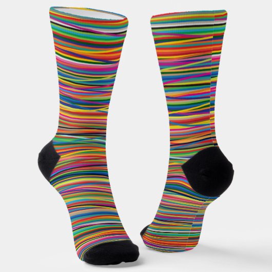 Abstrakte Streifen Design Gepäck Socken (Gewinkelt)
