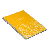 Abstrakte Streifen. Einfach hellgelb gestrichen Notizblock (Rechte Seite)