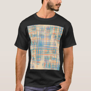 Abstrakte Streifen, farbenfrohe ethnische Grasmatt T-Shirt