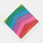 Abstrakte Streifen, farbig, Serviette (Ecke)