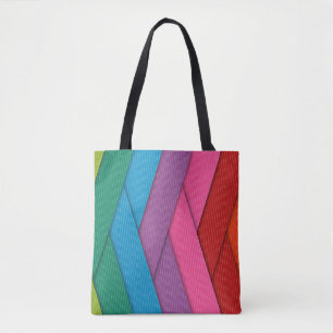 Abstrakte Streifen, farbig, Tasche