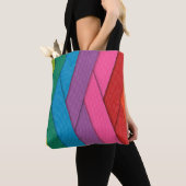 Abstrakte Streifen, farbig, Tasche (Von Nahem)
