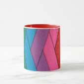 Abstrakte Streifen, farbig, Tasse (Zentrum)