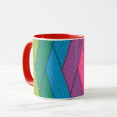 Abstrakte Streifen, farbig, Tasse (Vorderseite Links)