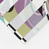 Abstrakte Streifen Fleecedecke (Ecke)