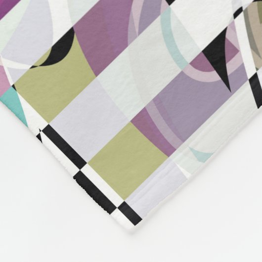 Abstrakte Streifen Fleecedecke (Ecke)