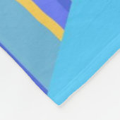 abstrakte Streifen Fleecedecke (Ecke)