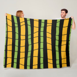 Abstrakte Streifen Fleecedecke