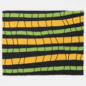 Abstrakte Streifen Fleecedecke (Vorderseite (Horizontal))