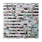 Abstrakte Streifen Fliese (Vorderseite)