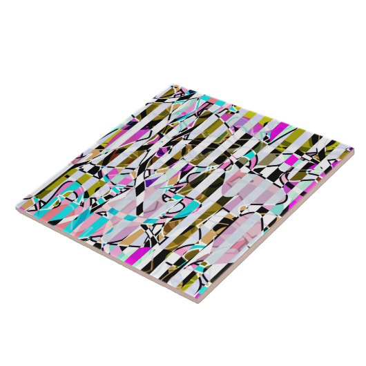 Abstrakte Streifen Fliese (Seite)