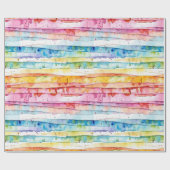 Abstrakte Streifen Geburtstag Geschenkpapier (Flach)
