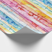 Abstrakte Streifen Geburtstag Geschenkpapier (Ecke)