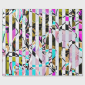 Abstrakte Streifen Geschenkpapier (Flach)