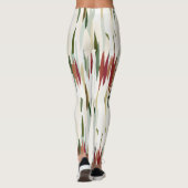 abstrakte Streifen grün und rot Leggings (Rückseite)