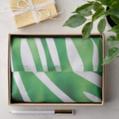 Abstrakte Streifen grün und weiß Seidenpapier (Geschenk)