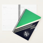 Abstrakte Streifen in der grünen Hand Planer (Anzeige)